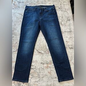 Uniqlo Dark Skinny Straight High Jeans